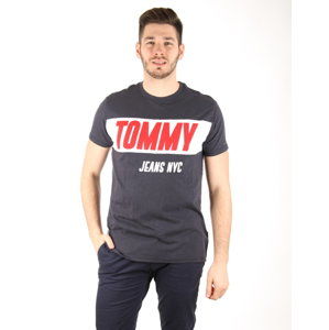 Tommy Hilfiger pánské tmavě modré tričko Logo - M (002)